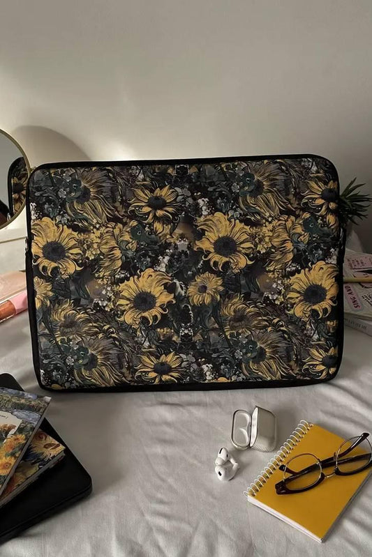 Golden Sunflower Laptop Bag - Laptop Sleeve | My Turtle