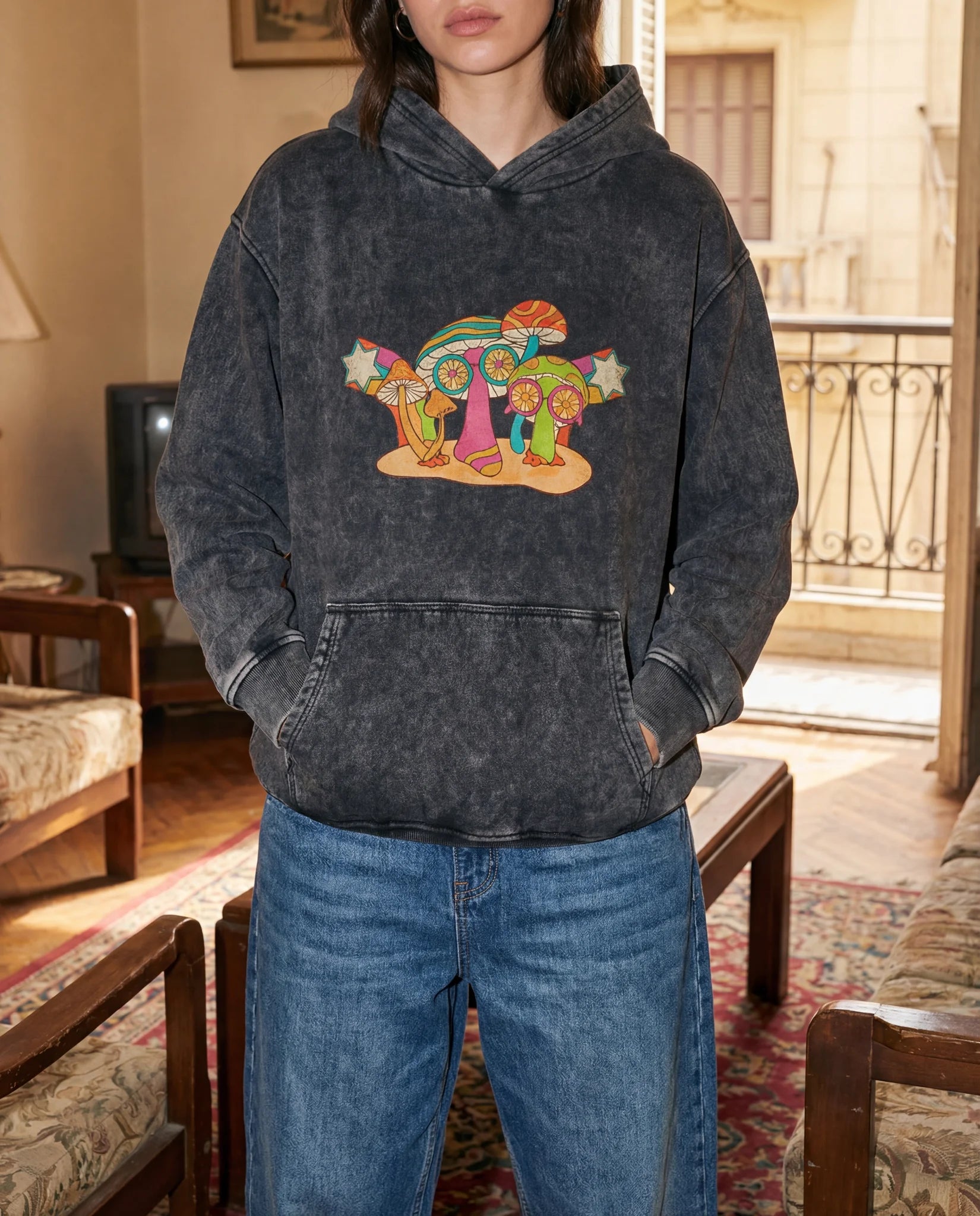 Good Vibes Retreat Hoodie - Washed Hoodie | My Turtle