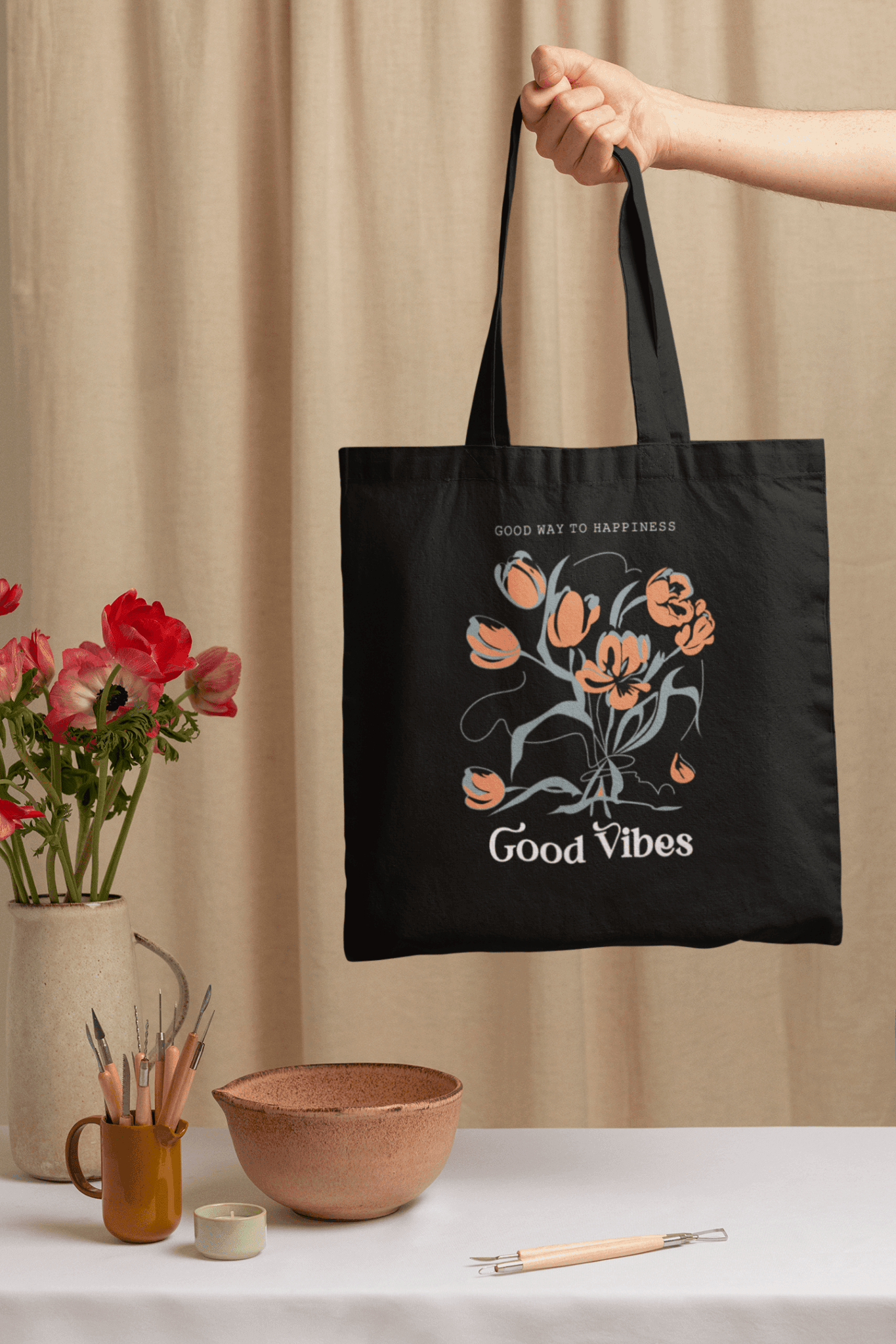 Good Vibes Tote Bag - Tote Bag | My Turtle