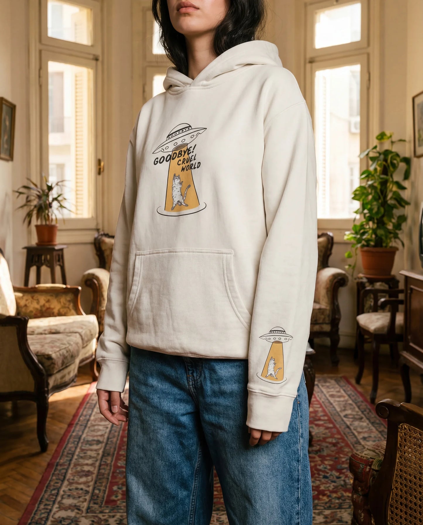 Goodbye Cruel World Hoodie - Oversized Hoodie | My Turtle