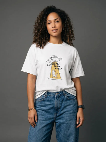 Goodbye Cruel World T-Shirt - Oversized T-Shirt | My Turtle