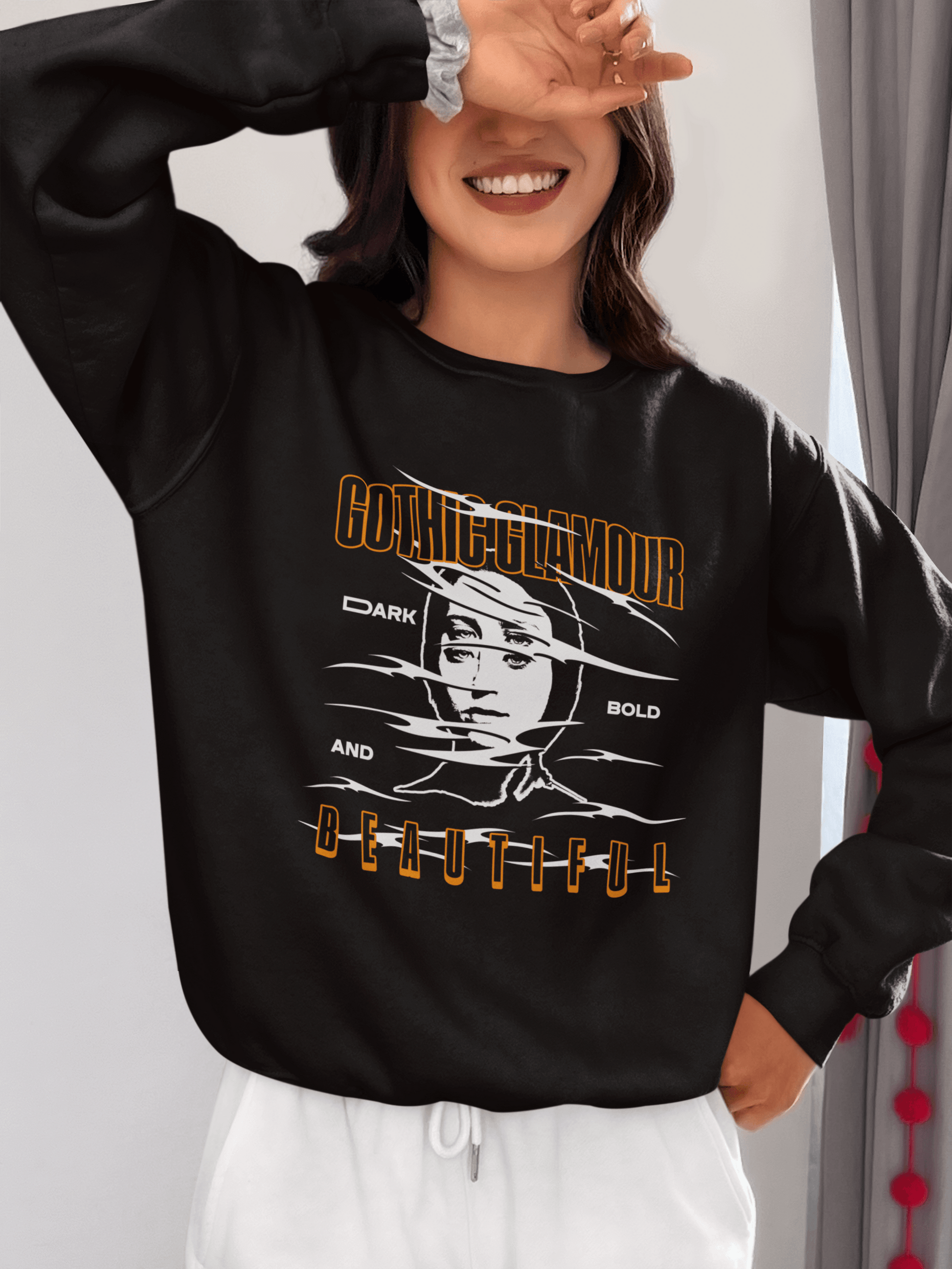 Gothic Glamour Crewneck (Mixed Cotton) - Sweatshirt | My Turtle