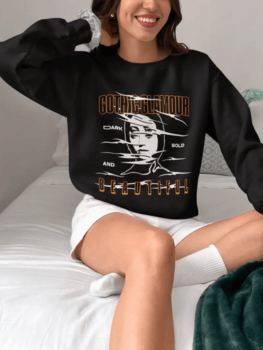 Gothic Glamour Crewneck (Mixed Cotton) - Sweatshirt | My Turtle