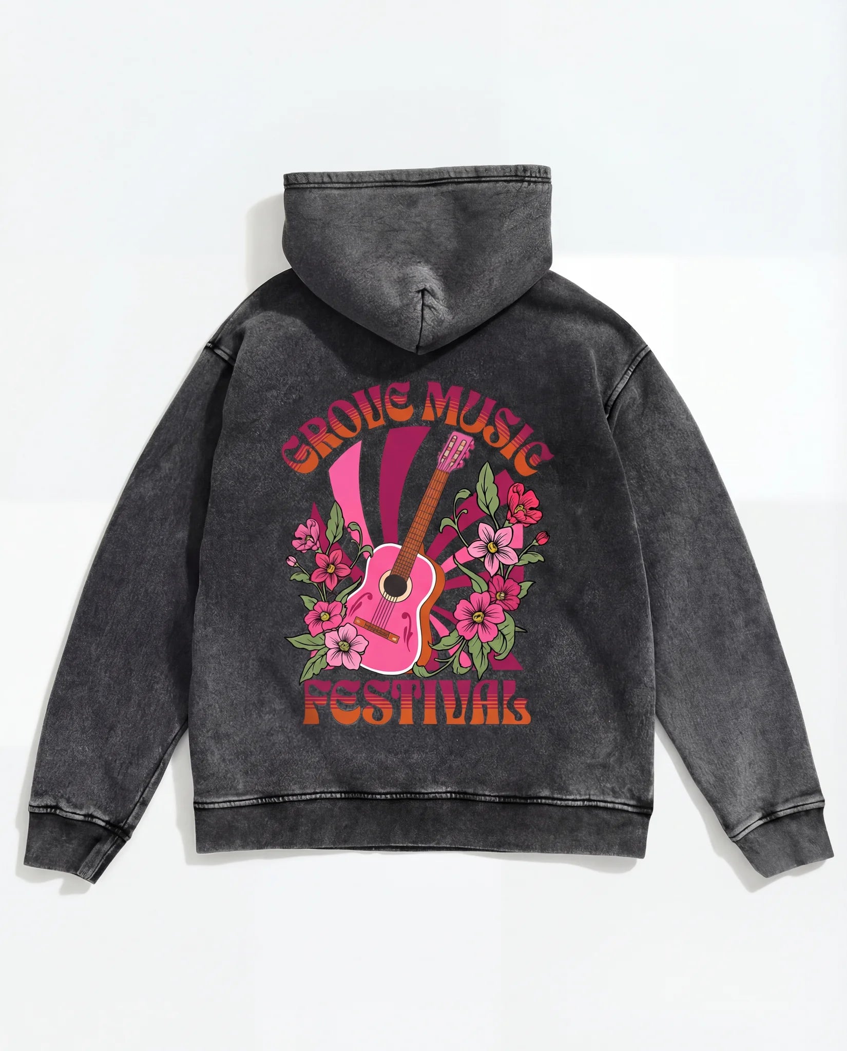 Groovy Music Festival Hoodie - Washed Hoodie | My Turtle