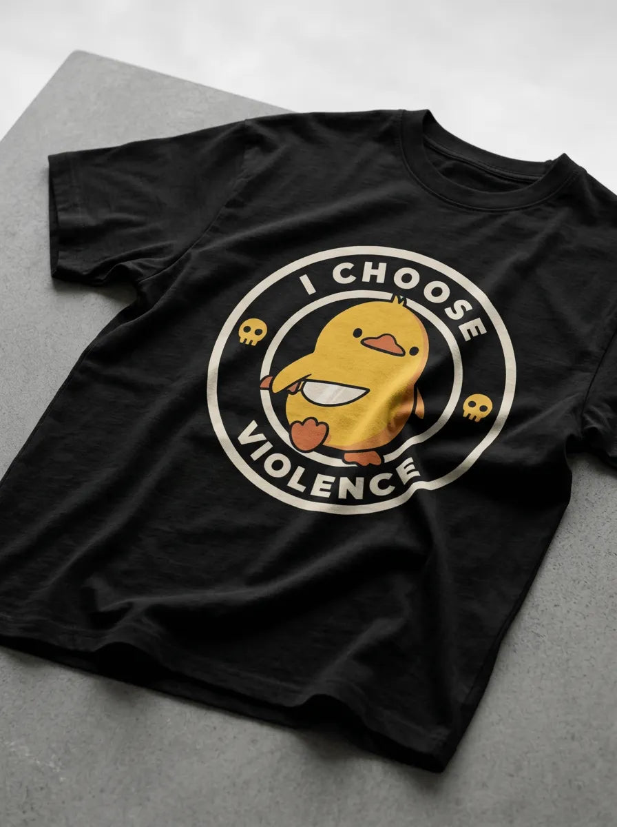 I Choose Violence T-Shirt - Oversized T-Shirt | My Turtle