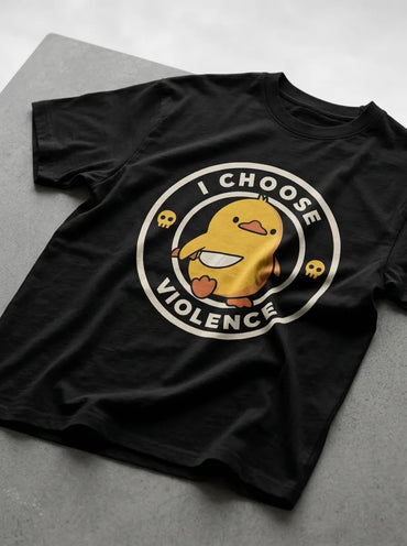 I Choose Violence T-Shirt - Oversized T-Shirt | My Turtle