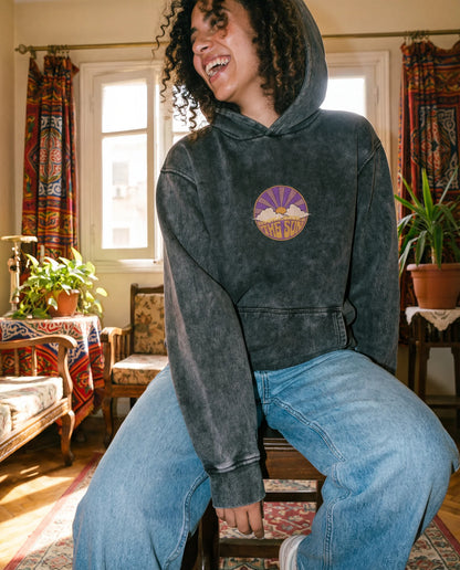 Inhale Courage Hoodie - Washed Hoodie | My Turtle