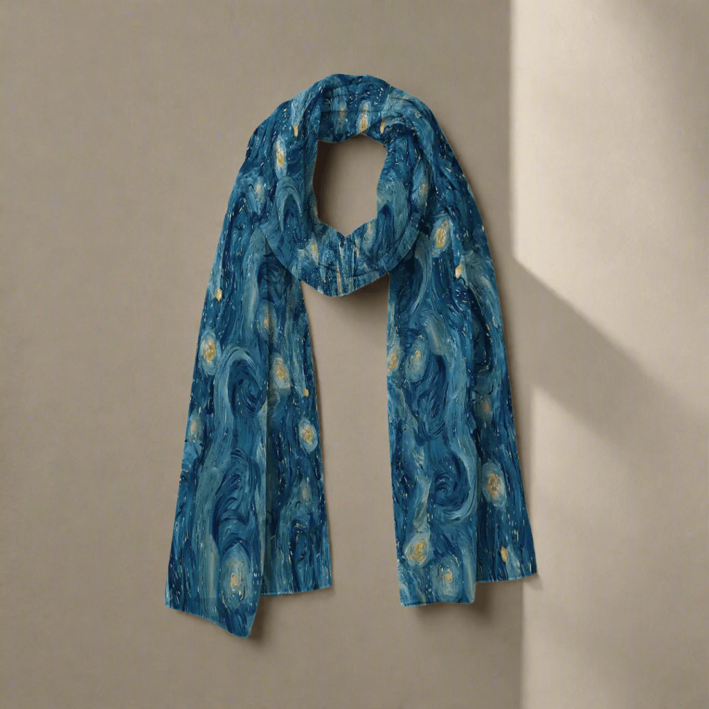 Iridescent Irises Scarf - Chiffon Scarf | My Turtle