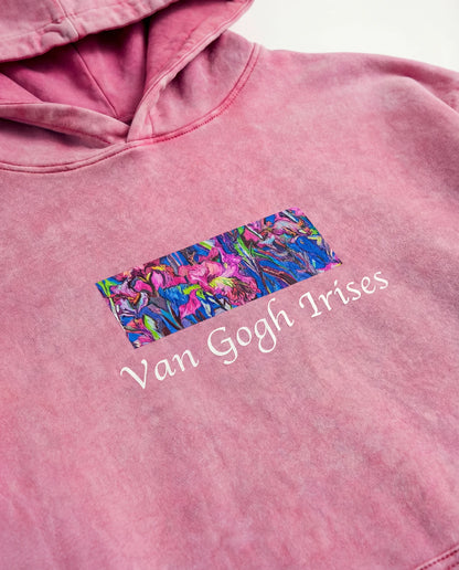 Pink Irises Hoodie - Hoodie | My Turtle