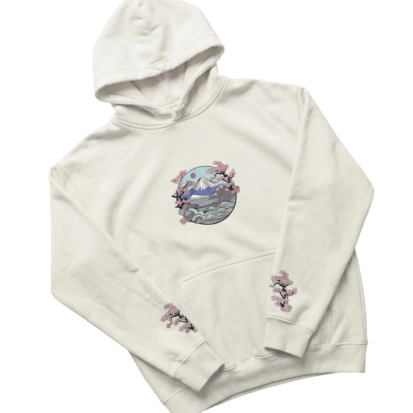 Japanese Cherry Blossoms Hoodie - Oversized Hoodie | My Turtle
