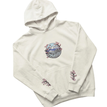 Japanese Cherry Blossoms Hoodie - Oversized Hoodie | My Turtle