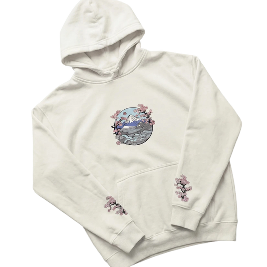 Japanese Cherry Blossoms Hoodie - Oversized Hoodie | My Turtle
