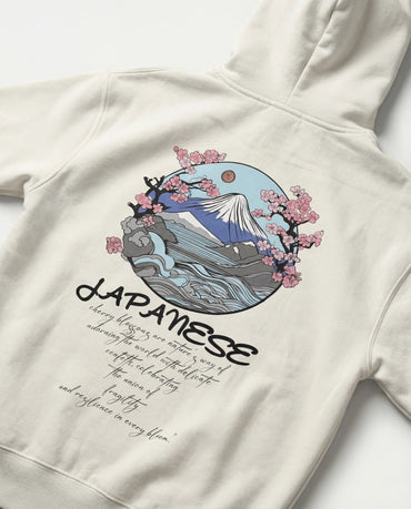 Japanese Cherry Blossoms Hoodie - Oversized Hoodie | My Turtle