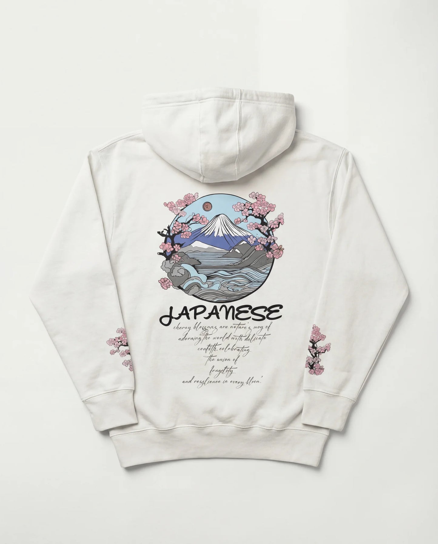 Japanese Cherry Blossoms Hoodie - Oversized Hoodie | My Turtle