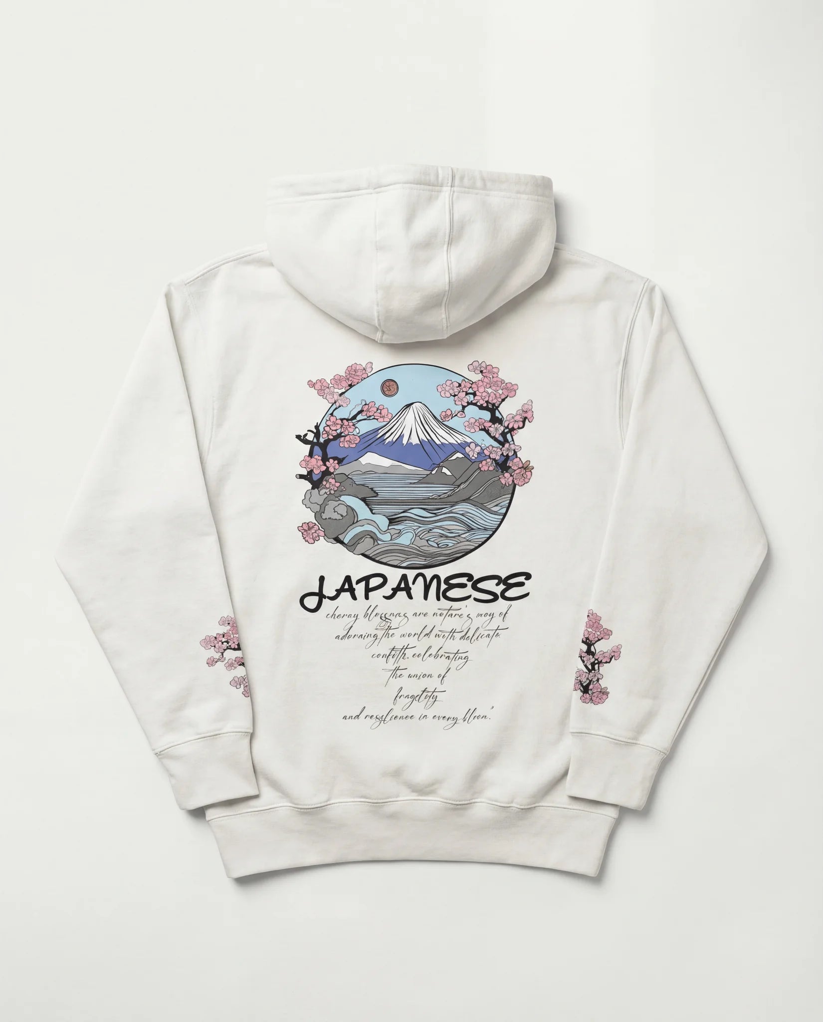 Japanese Cherry Blossoms Hoodie - Oversized Hoodie | My Turtle