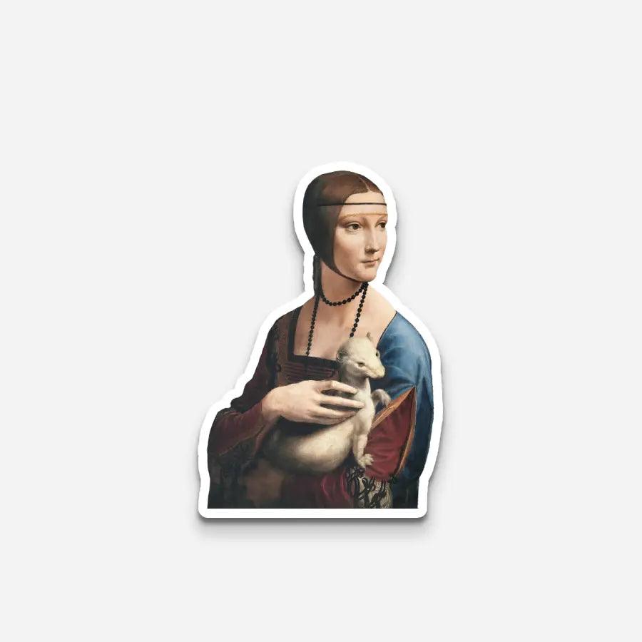 Lady with an Ermine Sticker - Sticker | My Turtle