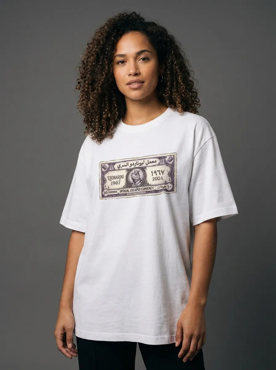 Leo Secret Lap Currency T-Shirt - Oversized T-Shirt | My Turtle