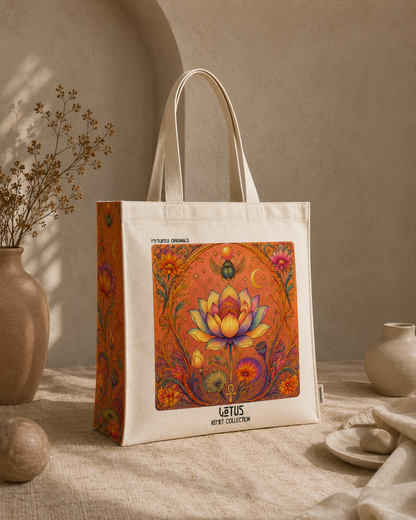 Lotus - Tote Bag - Artsy Tote Bag | My Turtle