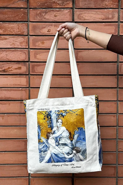 Luc Olivier Merson Allegory of Time - Tote Bag - Artsy Tote Bag | My Turtle