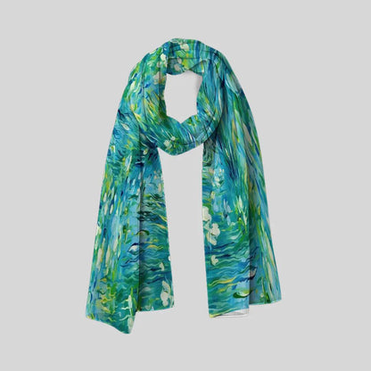 Misty Lagoon Scarf - Chiffon Scarf | My Turtle