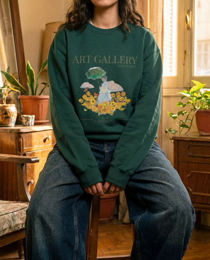Monet Van Gogh Art Gallery Crewneck - Sweatshirt | My Turtle