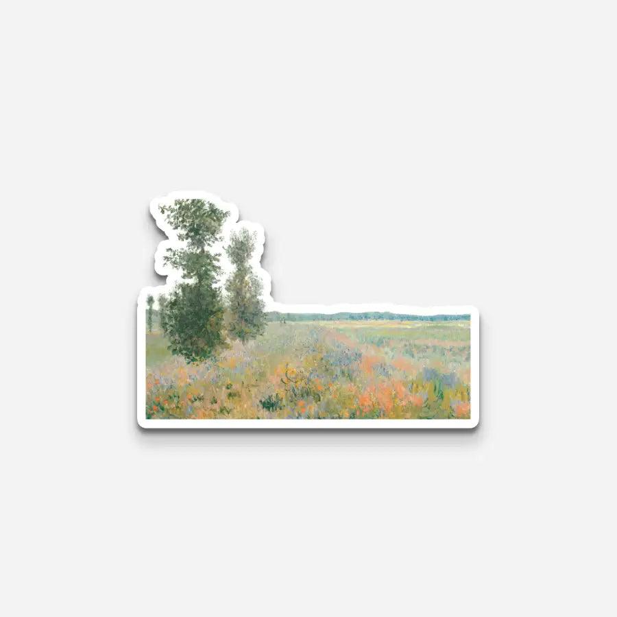 Monet's Landscape sticker - Sticker | My Turtle