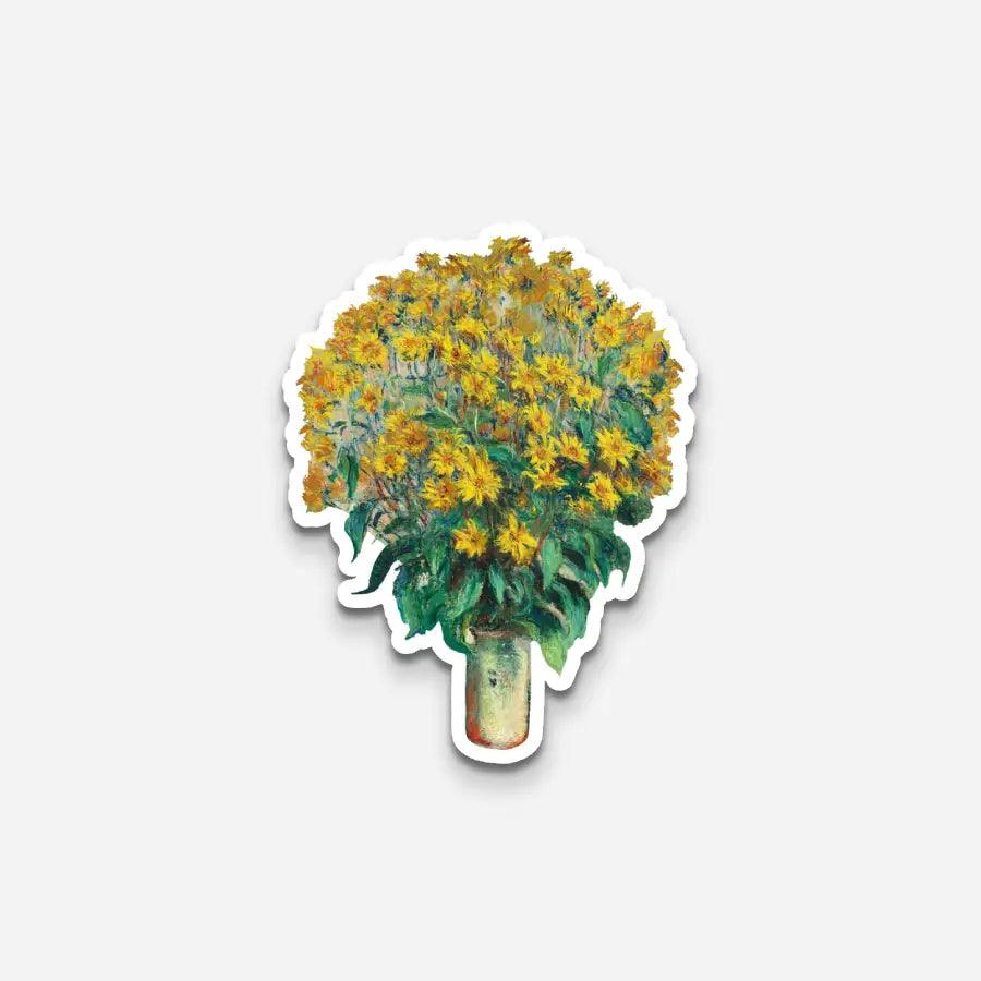Monet's Sunflowers Sticker - Sticker | My Turtle