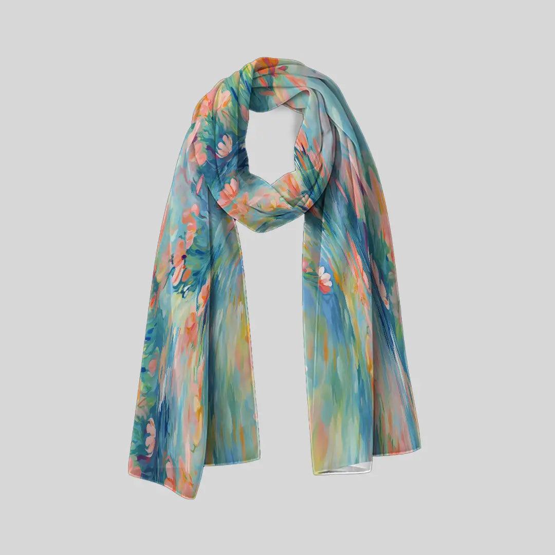 Morning Dew Veil Scarf - Chiffon Scarf | My Turtle