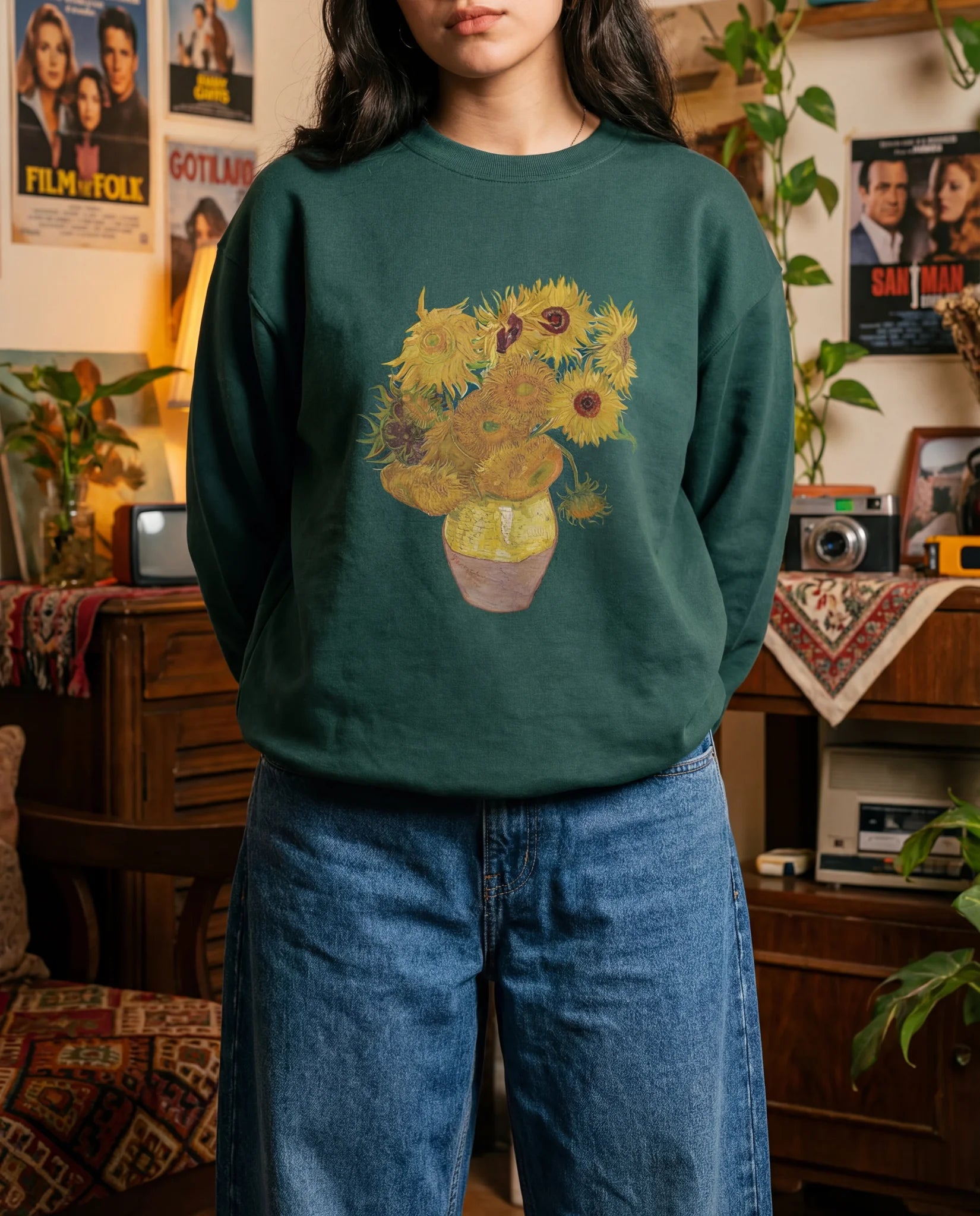 London Sunflowers Vase Sweatshirt - Sweatshirt | My Turtle