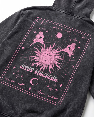 Mystical Oversized Hoodie - Washed Hoodie | My Turtle