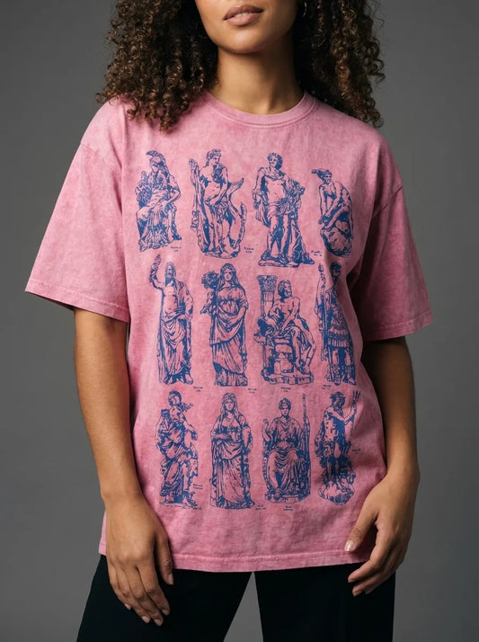 Olympus Grid T-Shirt - Oversized T-Shirt | My Turtle