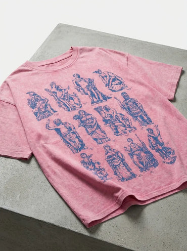 Olympus Grid T-Shirt - Oversized T-Shirt | My Turtle