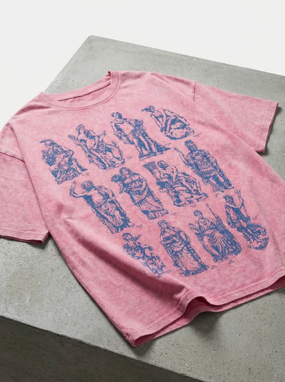 Olympus Grid T-Shirt - Oversized T-Shirt | My Turtle
