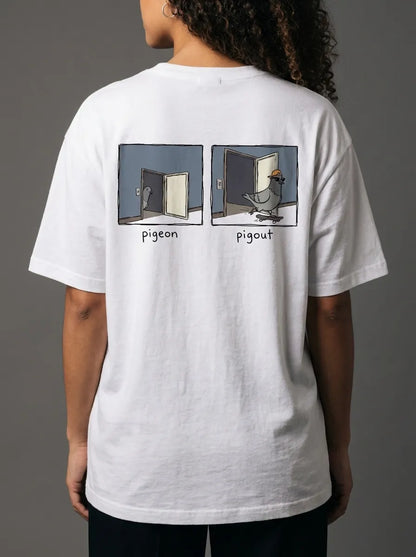 Pigeon, Pigout  T-Shirt - Oversized T-Shirt | My Turtle