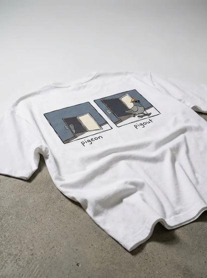 Pigeon, Pigout  T-Shirt - Oversized T-Shirt | My Turtle