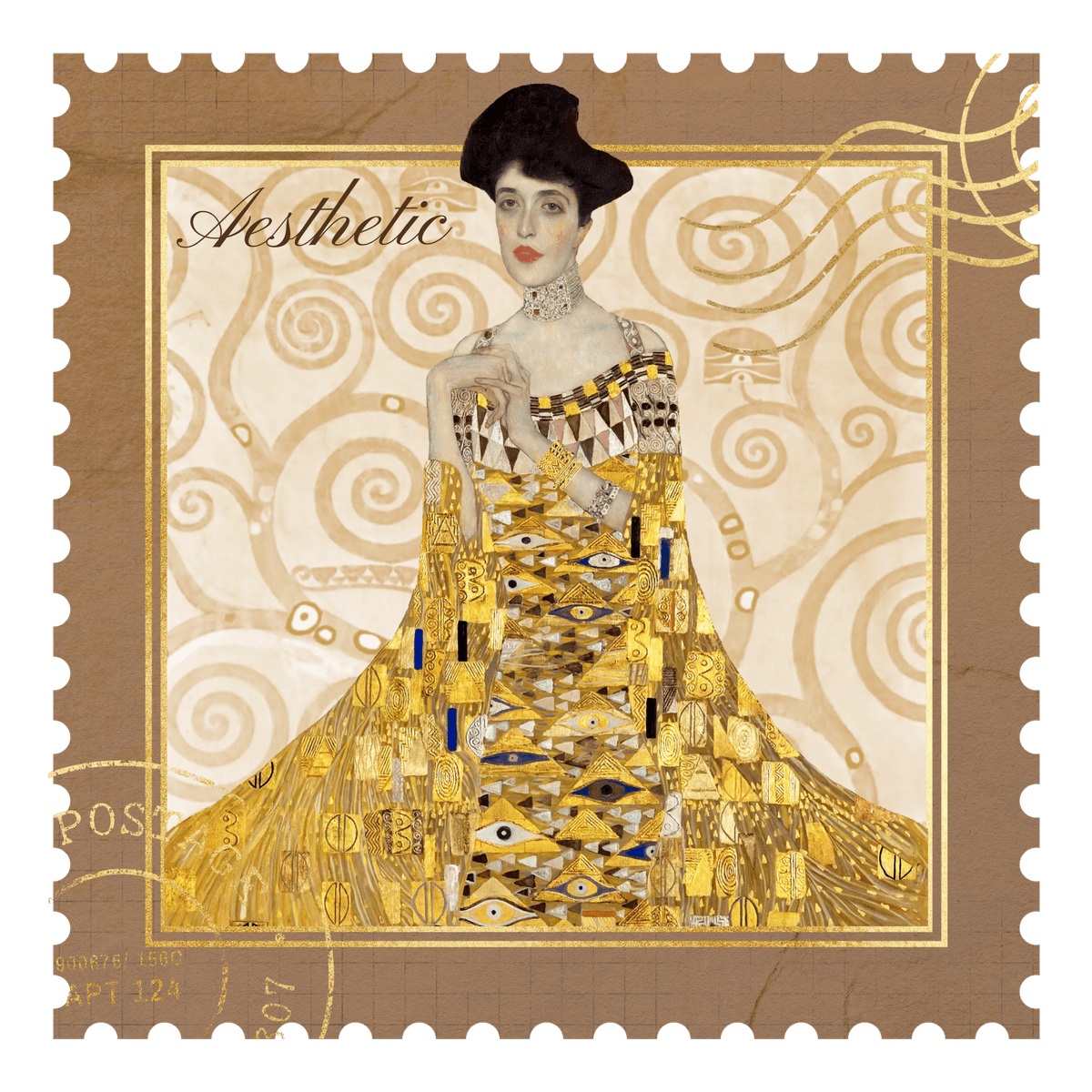 Portrait of Adele Sticker Stamp Sticker - Sticker | My Turtle