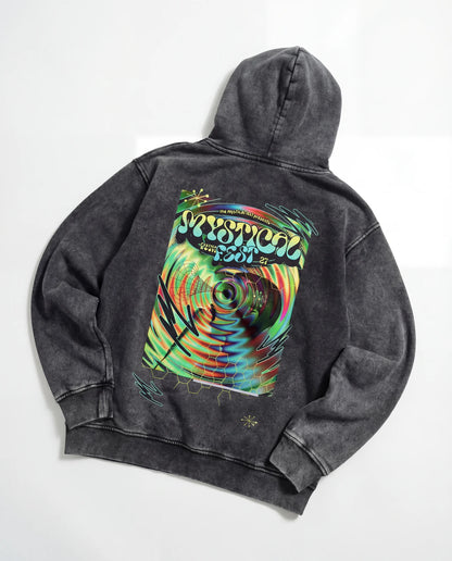 Psychedelic Festival Hoodie - Washed Hoodie | My Turtle