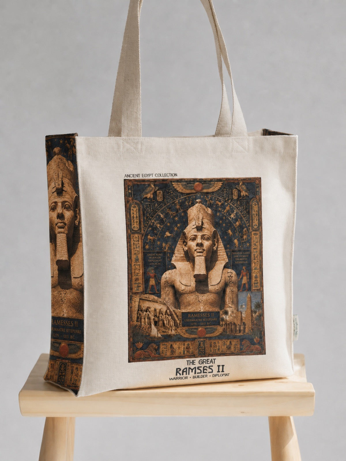 Ramses II - Tote Bag - Artsy Tote Bag | My Turtle