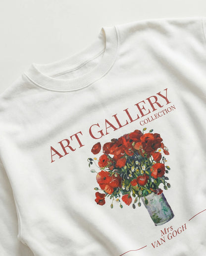 Red Poppies Crewneck - Van Gogh - Sweatshirt | My Turtle