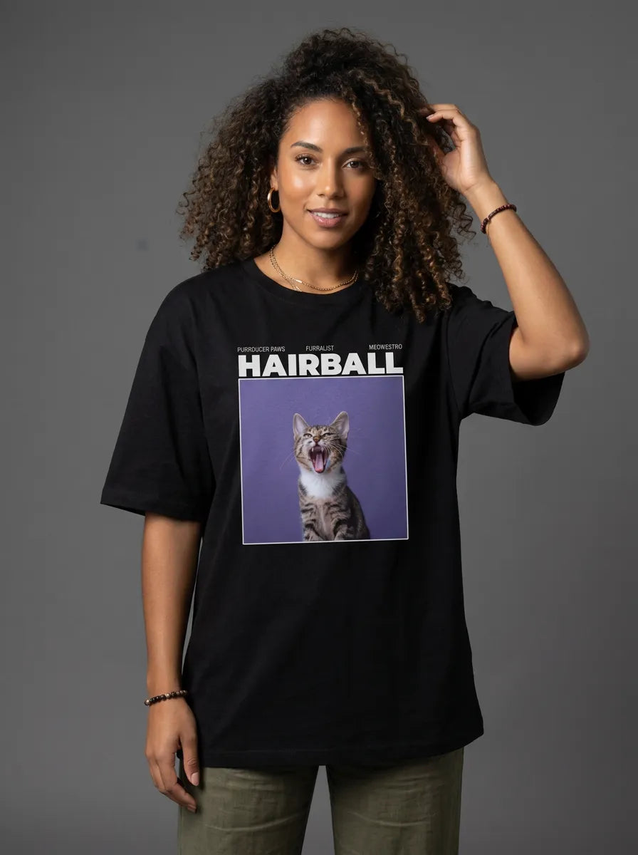 Rodrigo Hairball T-Shirt - Oversized T-Shirt | My Turtle