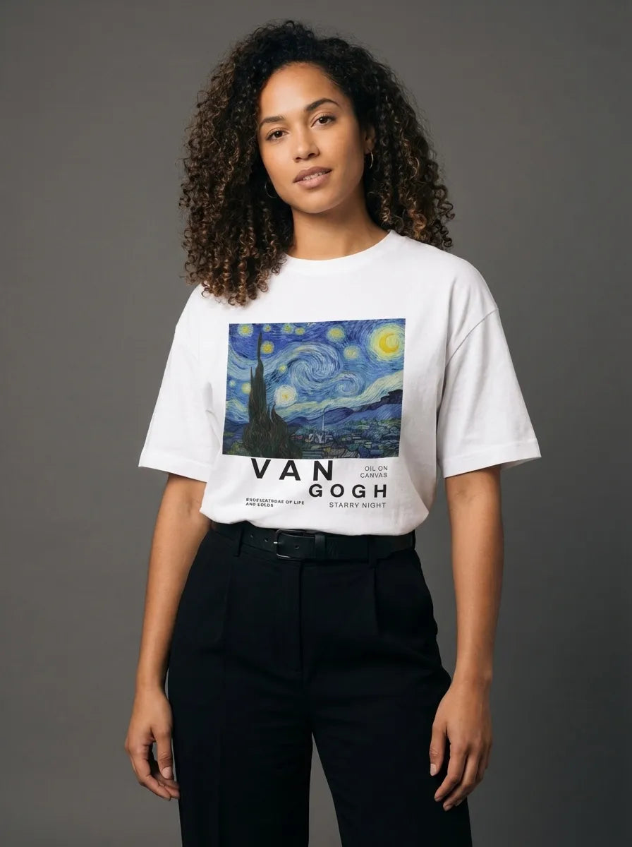 Starry Night T-Shirt - Oversized T-Shirt | My Turtle