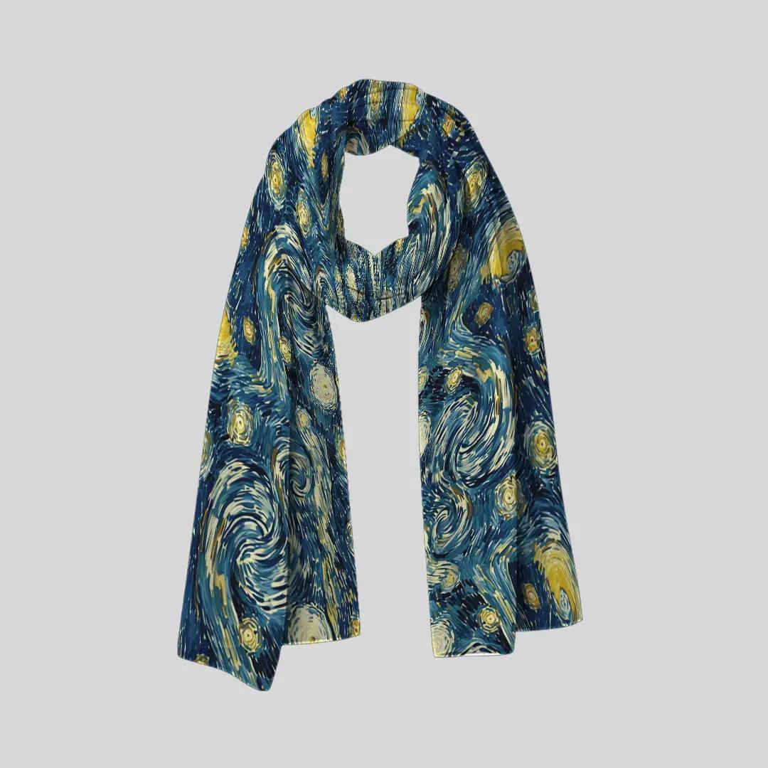 Starry Whirl Scarf - Chiffon Scarf | My Turtle
