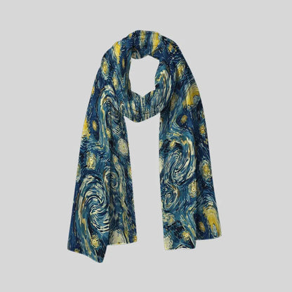 Starry Whirl Scarf - Chiffon Scarf | My Turtle