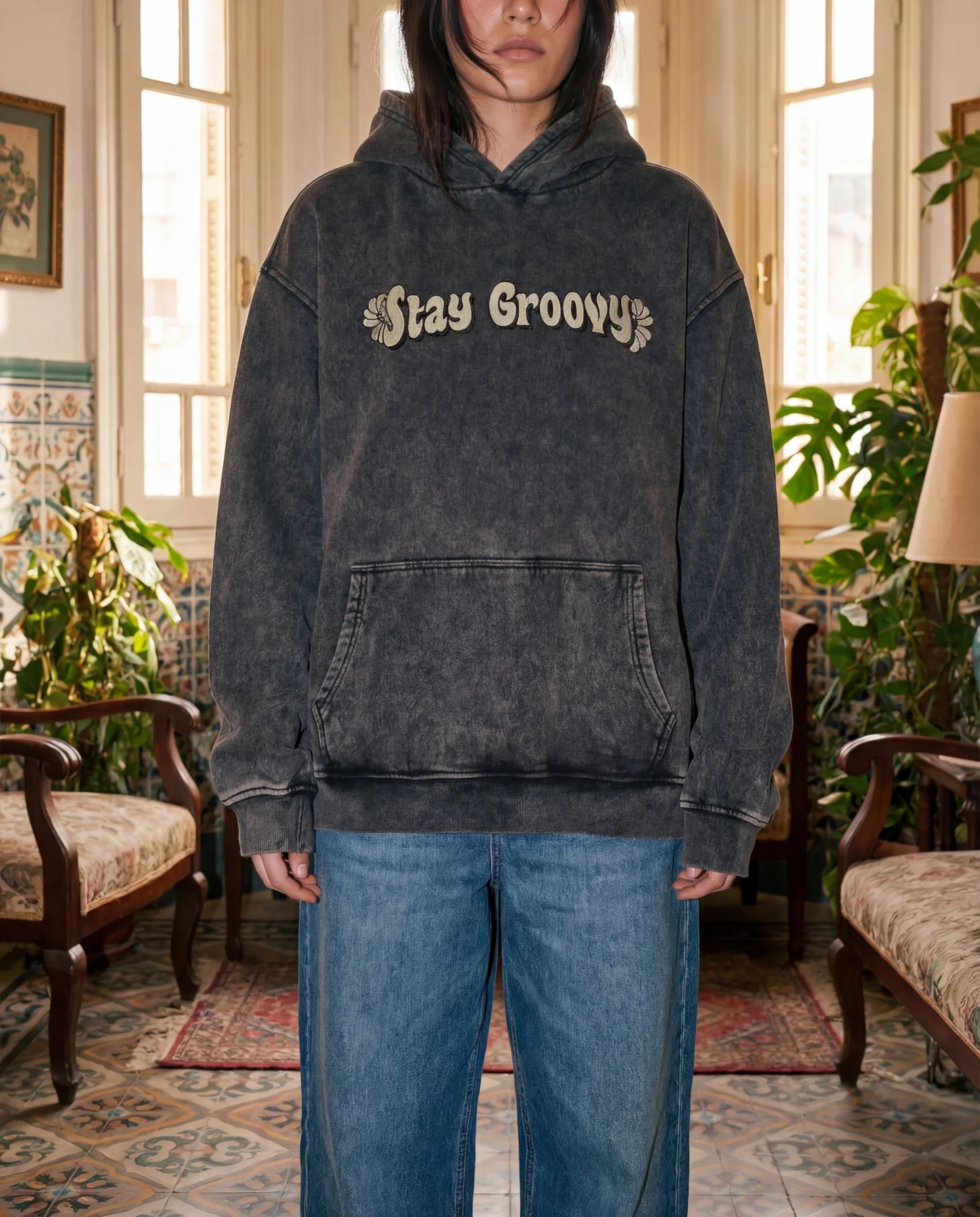 Stay Groovy ²  Hoodie - Washed Hoodie | My Turtle