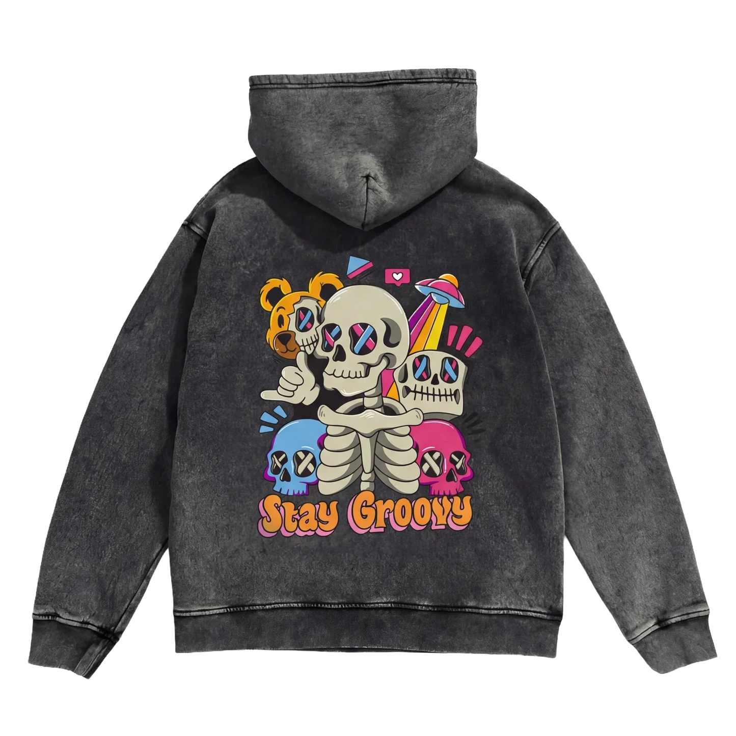 Stay Groovy Hoodie - Washed Hoodie | My Turtle