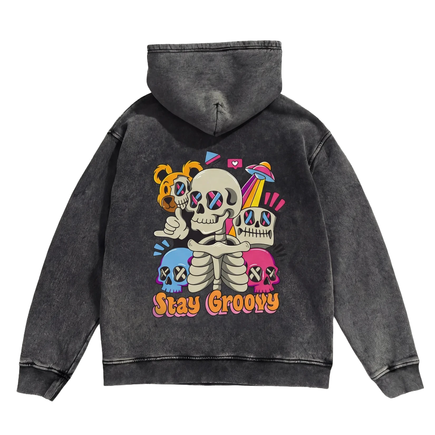 Stay Groovy Hoodie - Washed Hoodie | My Turtle