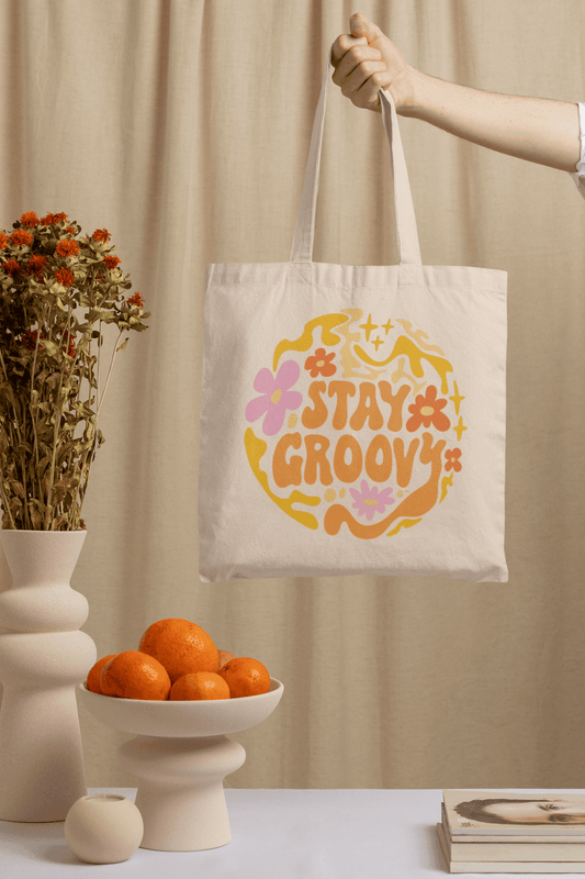 Stay Groovy Tote Bag - Tote Bag | My Turtle
