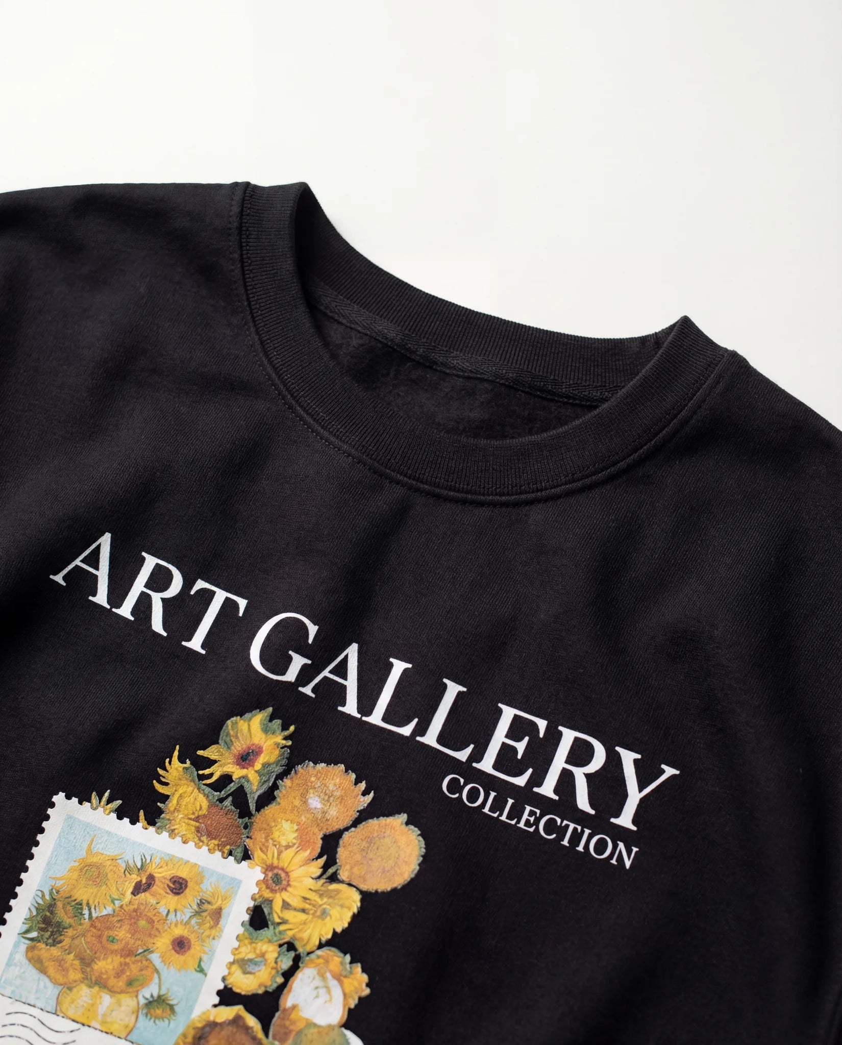 Sunflowers Stamp Crewneck - Van Gogh - Sweatshirt | My Turtle