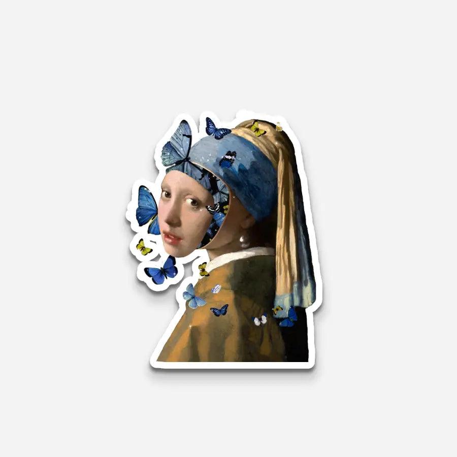 The Girl With a Pearl Earrings 2 Sticker - Sticker | My Turtle