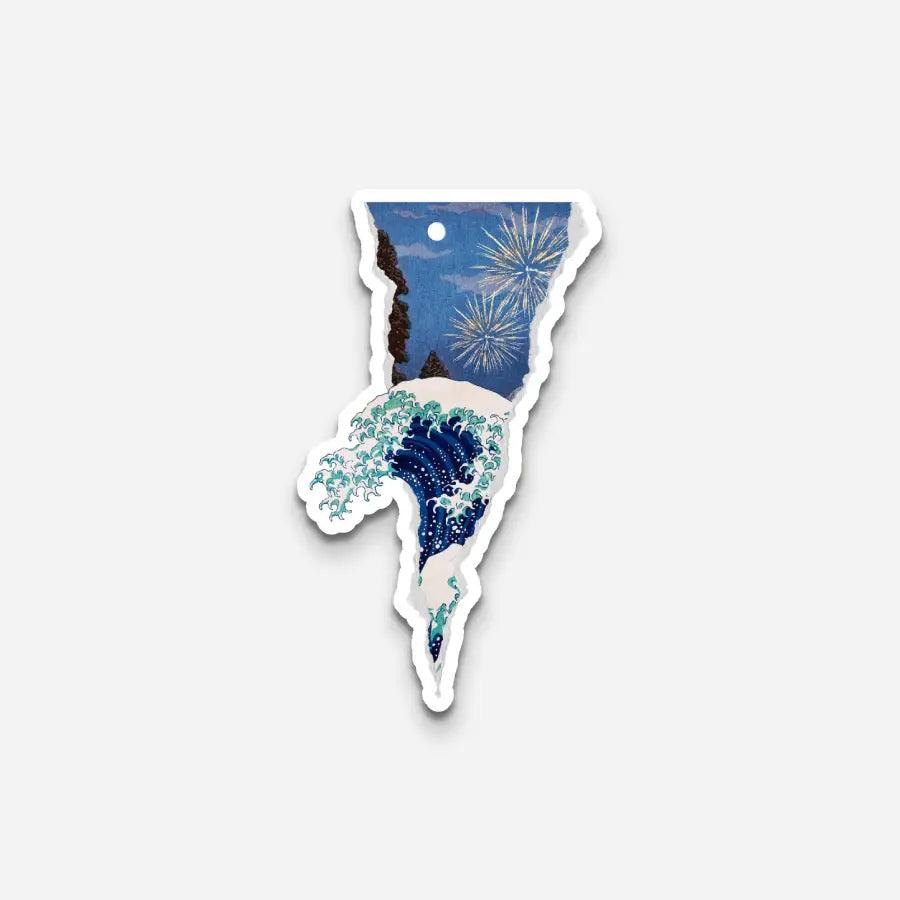 The Great Wave 3 Sticker - Sticker | My Turtle